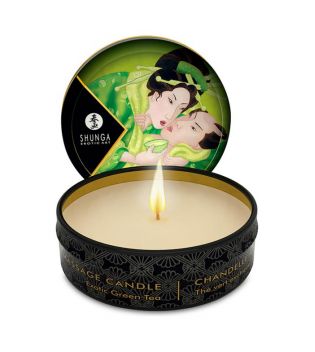 Shunga Massage Candle Exotic Green Tea